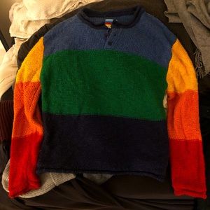 Unif rainbow sweater, size m